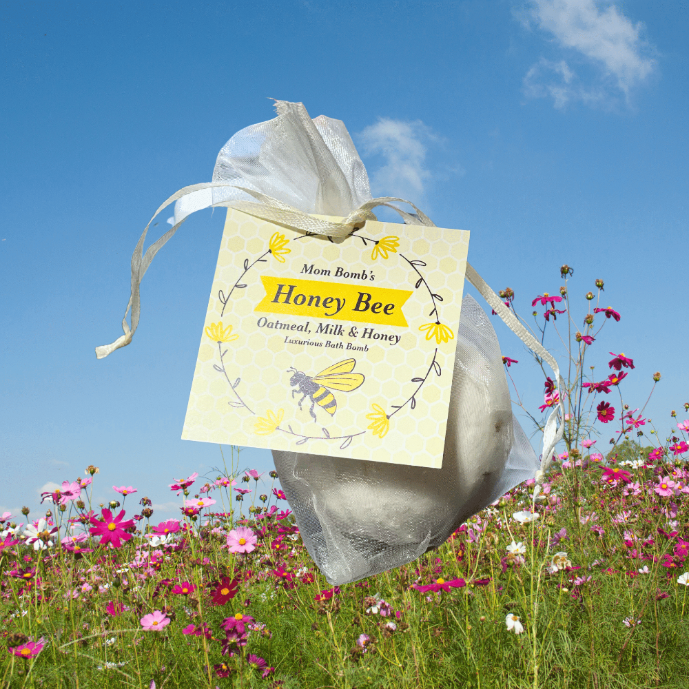 All Natural Honey Bee Bath Bomb - Mom Bomb Giving Organization