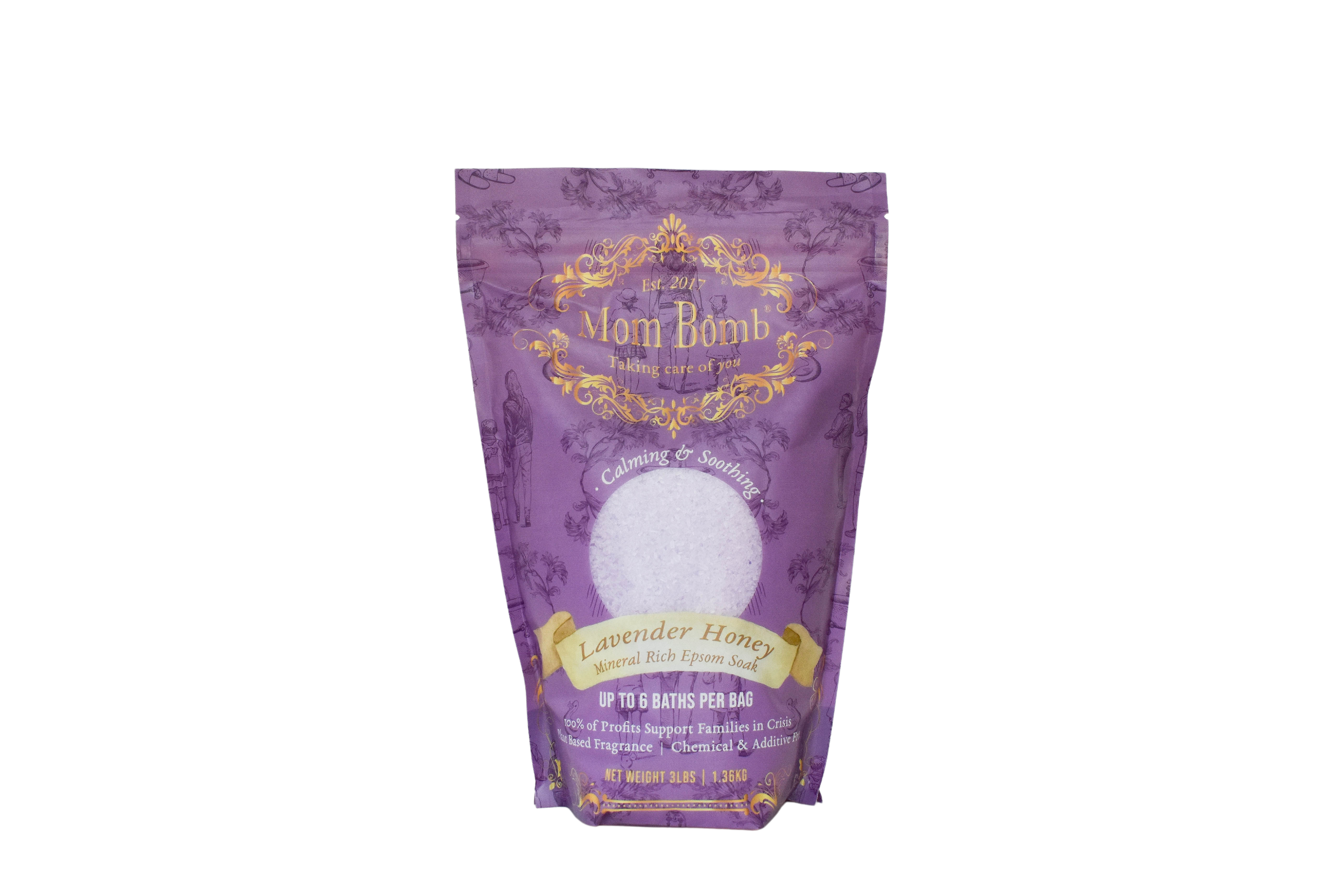 Mom Bomb Lavender Honey Bath Soaks 3lb