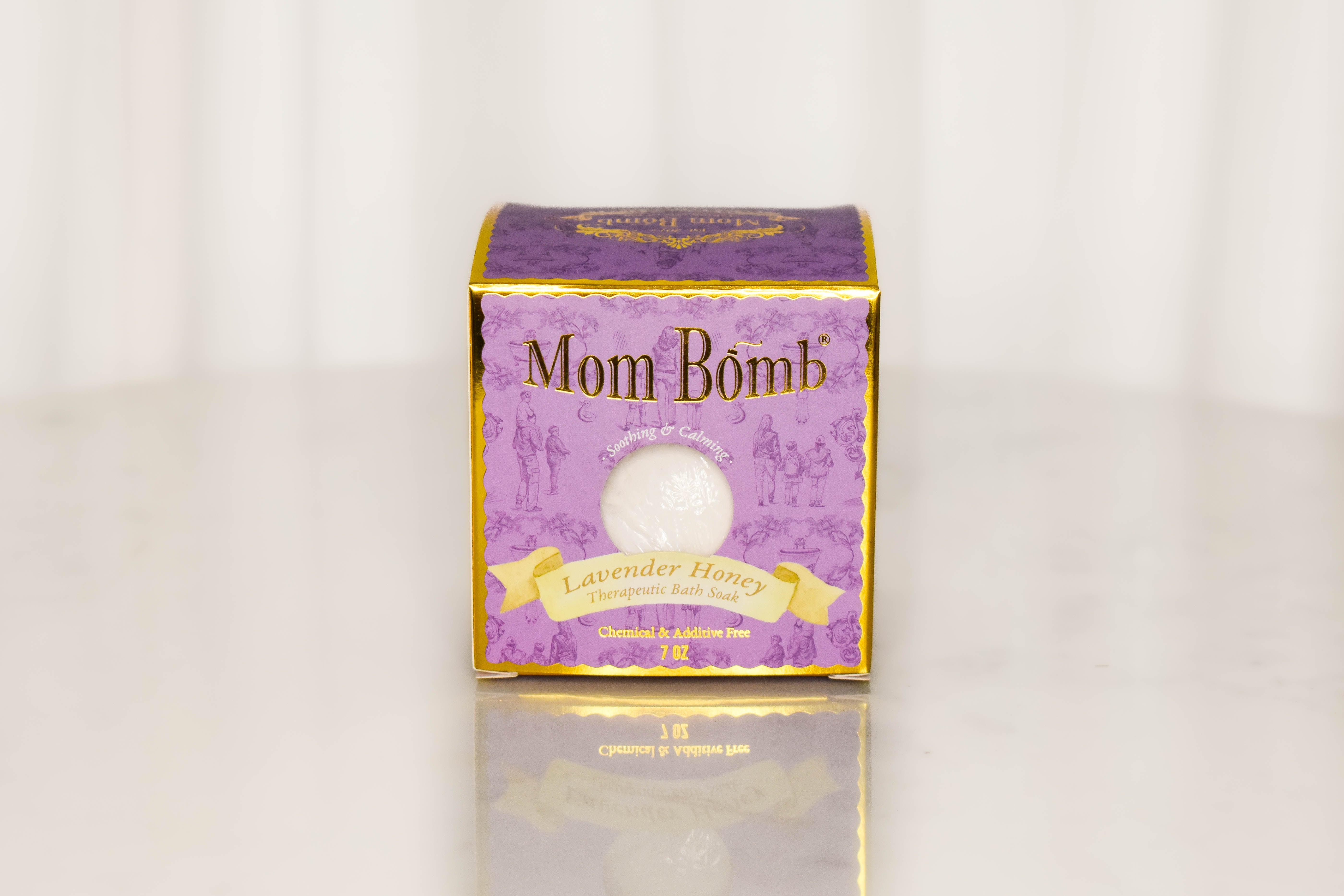 Mom Bomb Lavender Honey 7oz Bath Bomb/Shower Steamer