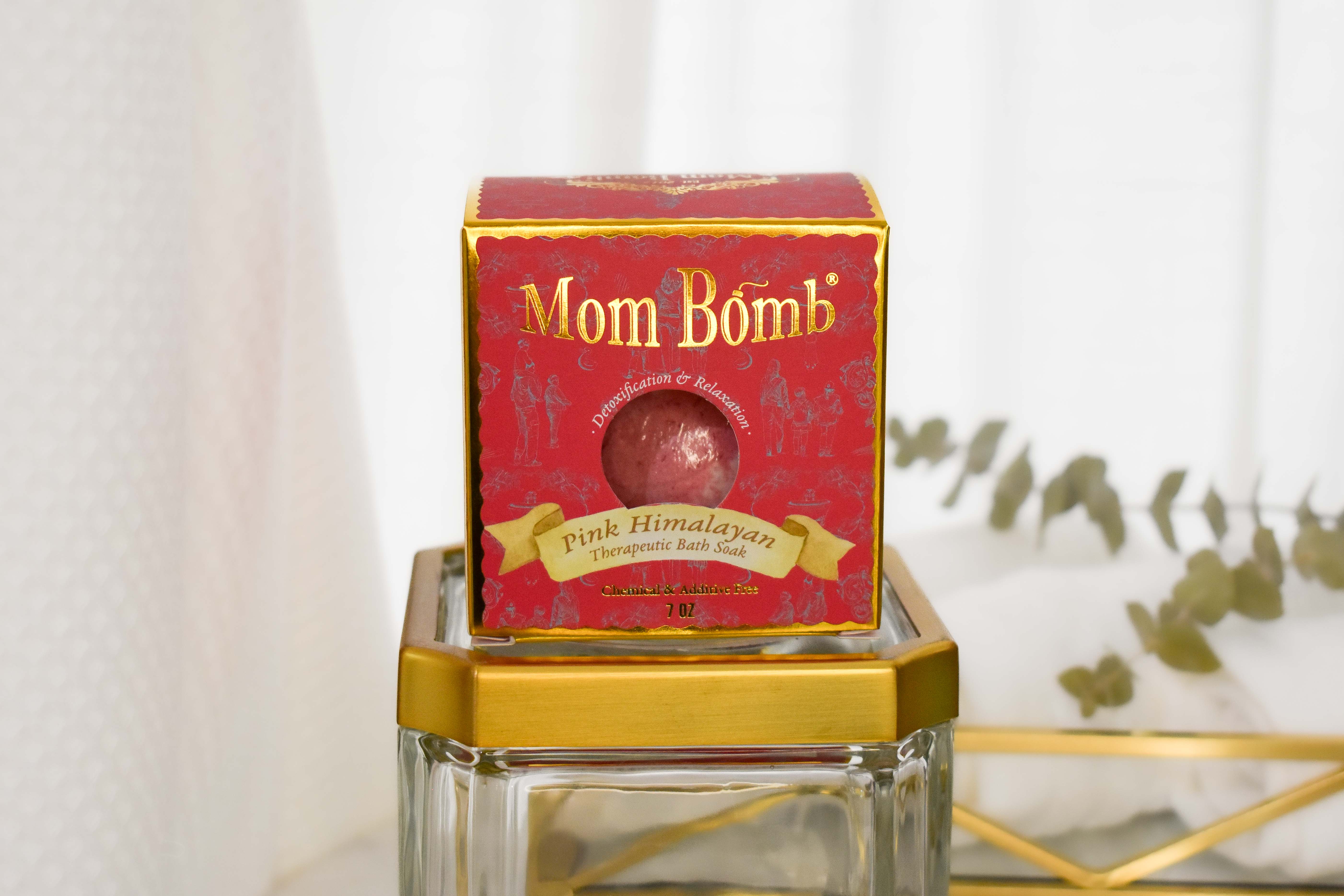 Mom Bomb Pink Himalayan 7oz Melon & Cedarwood Scented Bath Bomb/Shower Steamer