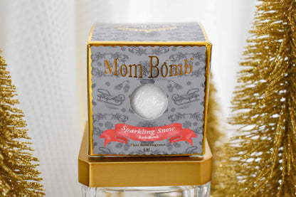 Mom Bomb's Sparkling Snow Bath Bomb: A Winter Wonderland in Your Tub 🛁❄️