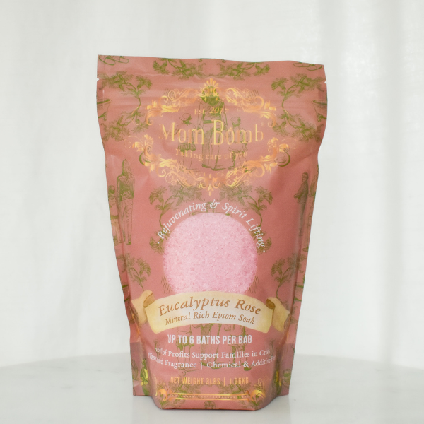 Mom Bomb Eucalyptus Rose Bath Salts 3lb