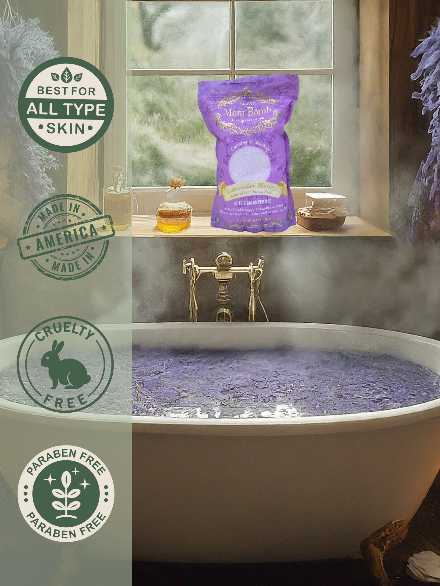 Lavender Honey Bath Soaks