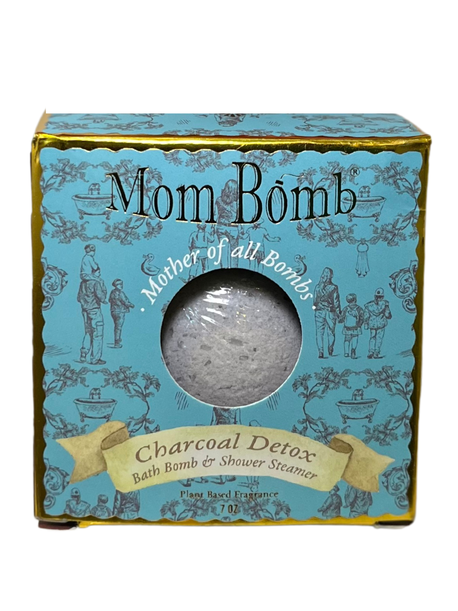 Mother Of All Bombs 7oz Charcoal Detox Lavender & Vanilla Scented Bath Bomb/Shower Steamer