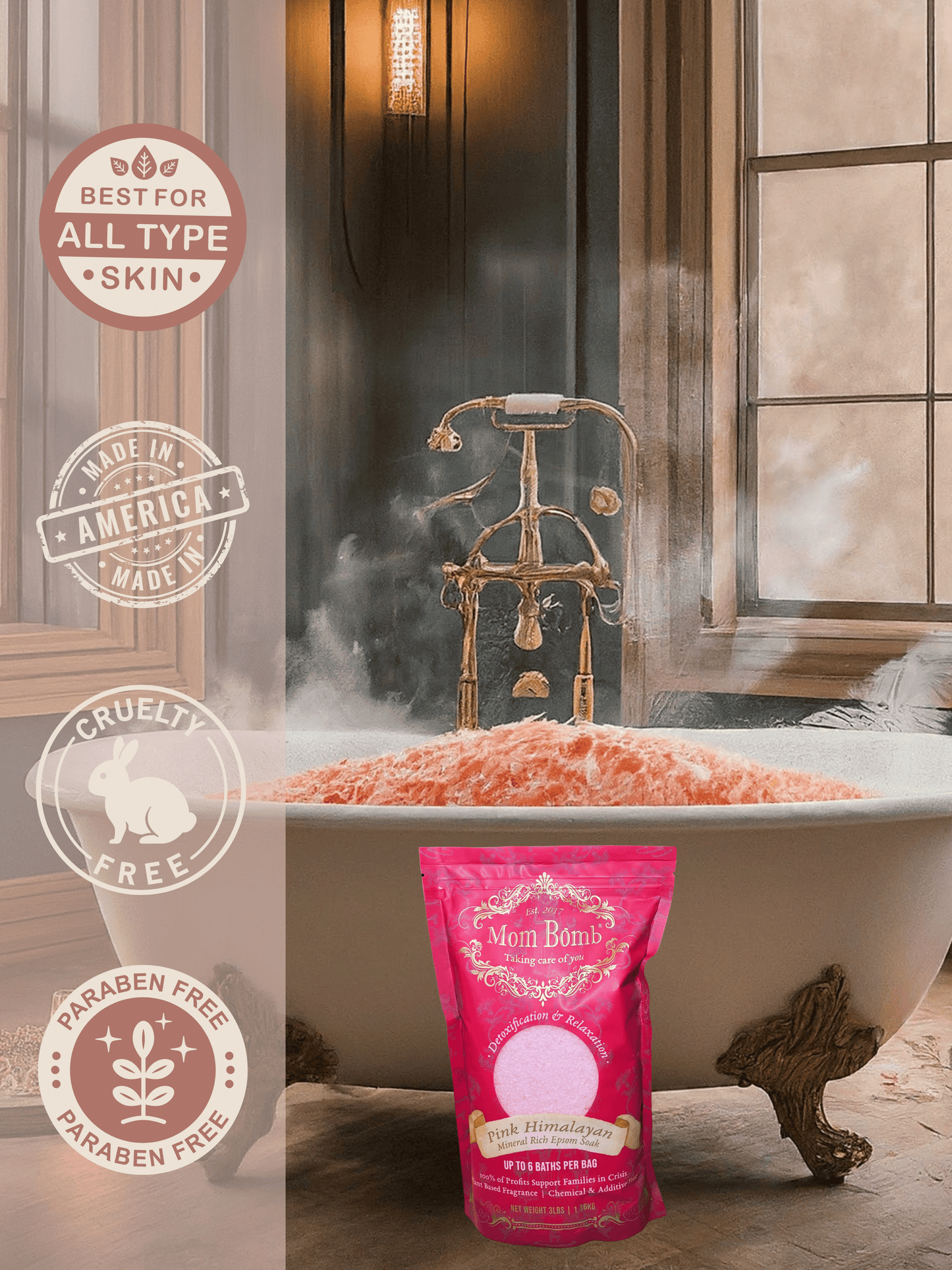 Pink Himalayan Bath Soaks