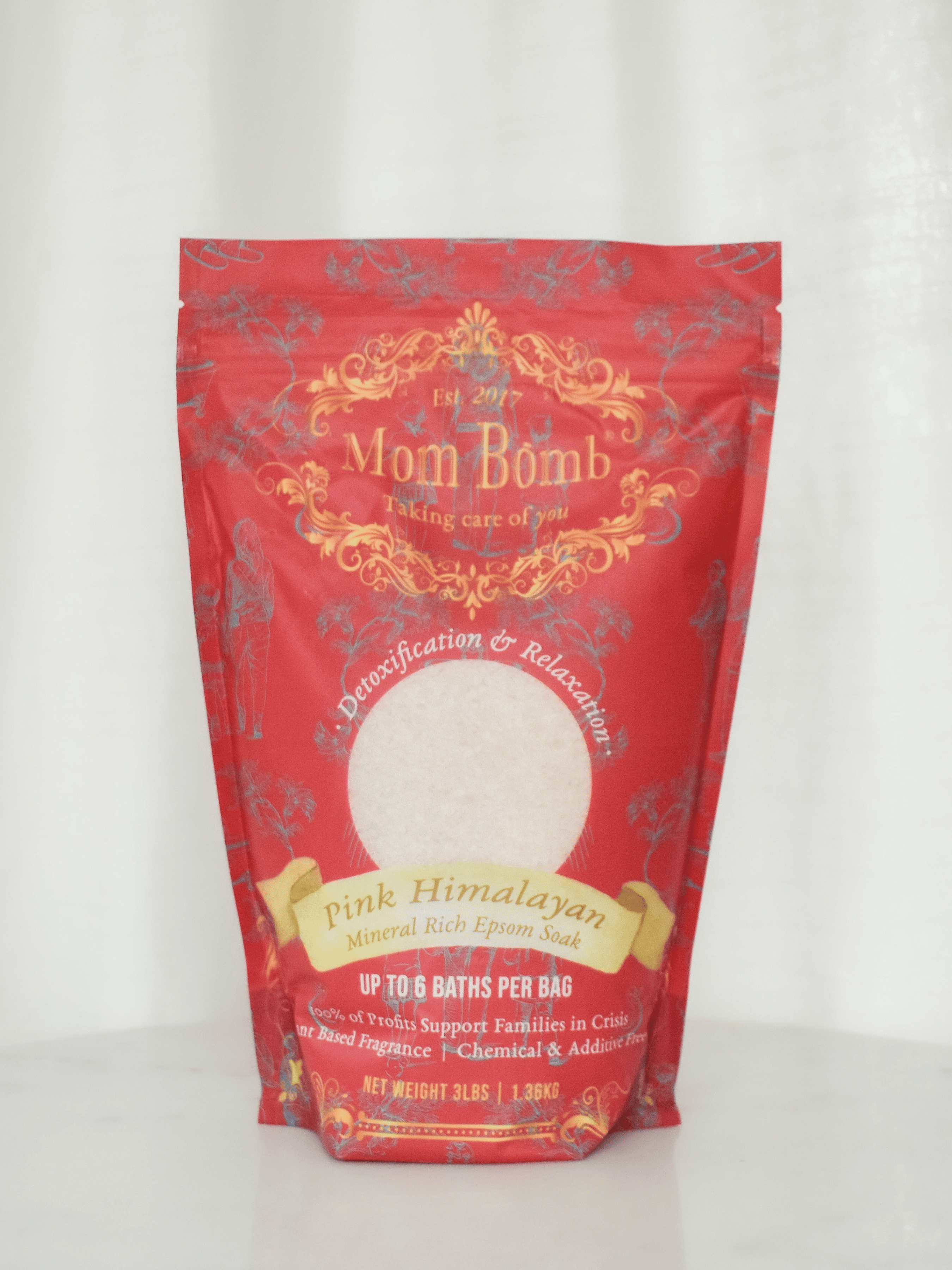 Mom Bomb Pink Himalayan Bath Soaks 3lb