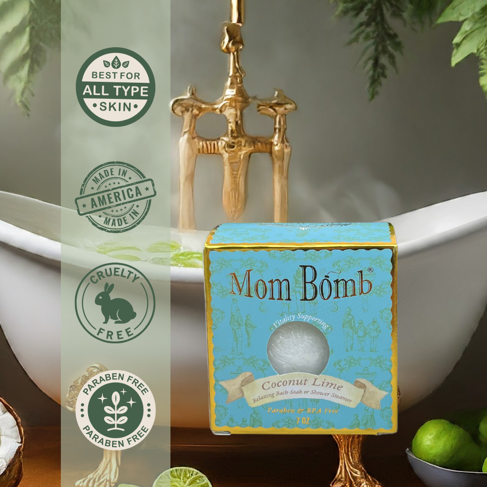 Mom Bomb Coconut Lime 7oz Bath Bomb/Shower Steamer