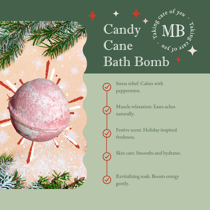 Mom Bomb Evergreen Holiday Bath Bomb Gift Set – 4 Refreshing Scents for a Festive Escape  (4 x 5oz)