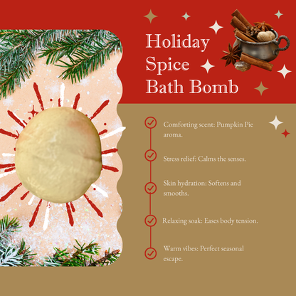 Mom Bomb Evergreen Holiday Bath Bomb Gift Set – 4 Refreshing Scents for a Festive Escape  (4 x 5oz)