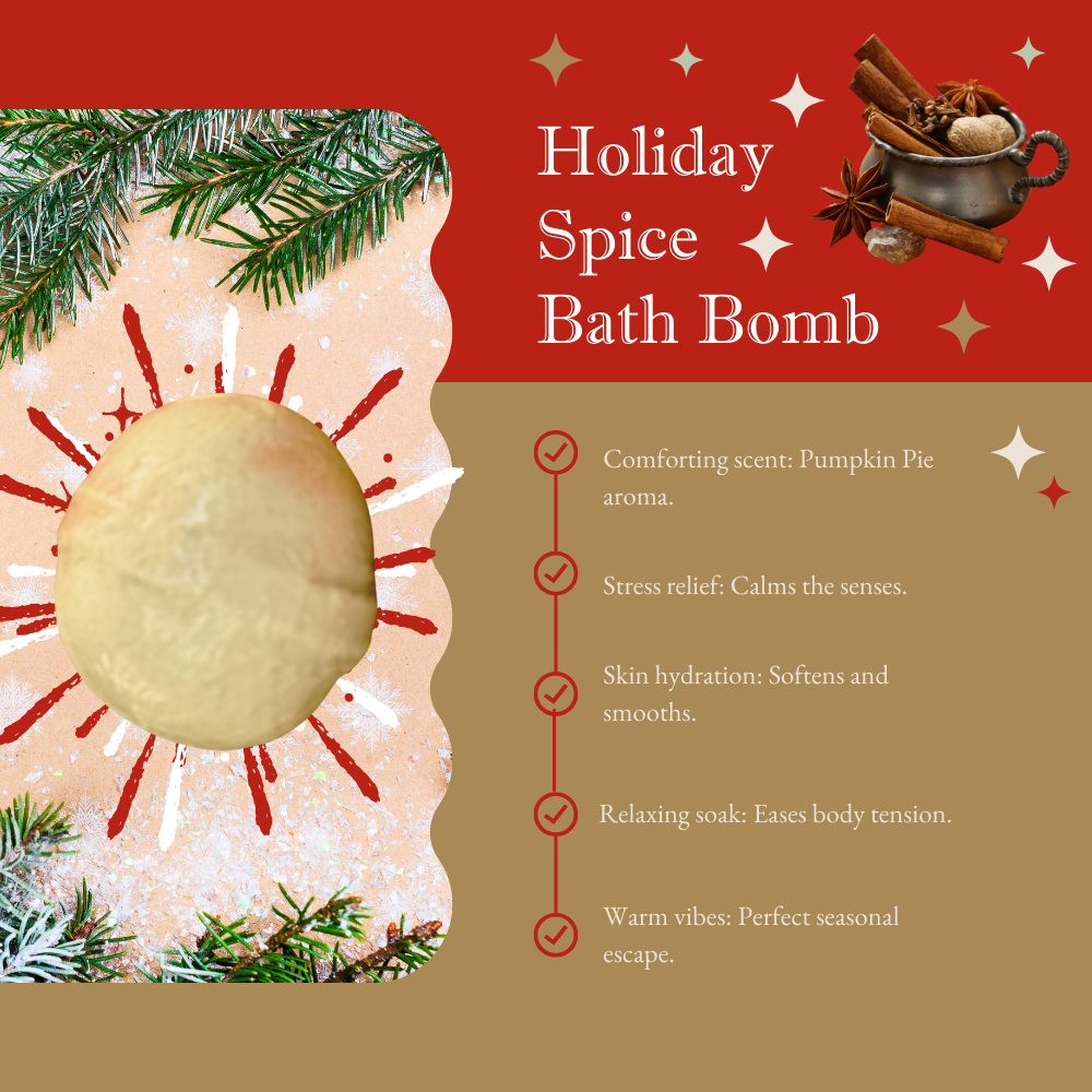 Mom Bomb Evergreen Bath Bomb Gift Set – Refreshing Scents for a Winter Escape  (4 x 5oz)