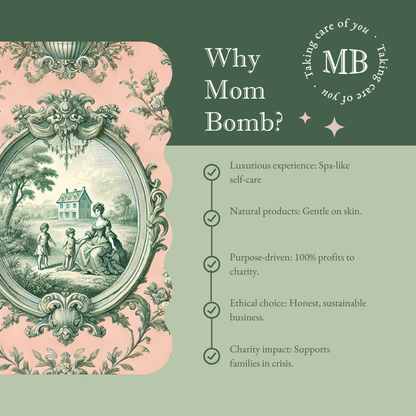 Mom Bomb Merry & Bright Bath Bomb Collection – Four Seasonal Scents to Warm Your Soul (Red Edition)