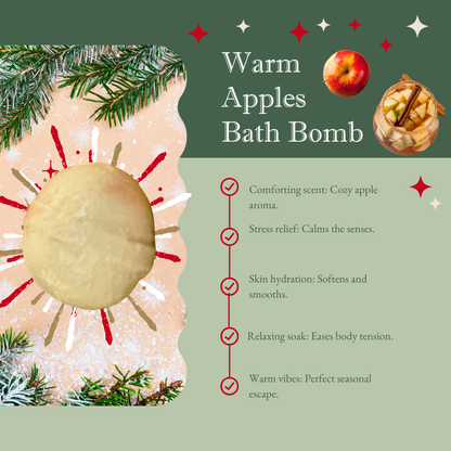 Mom Bomb Merry & Bright Bath Bomb Collection – Four Seasonal Scents to Warm Your Soul (Red Edition)