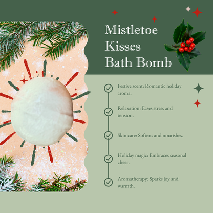 Mom Bomb Merry & Bright Bath Bomb Collection – Four Seasonal Scents to Warm Your Soul (Red Edition)