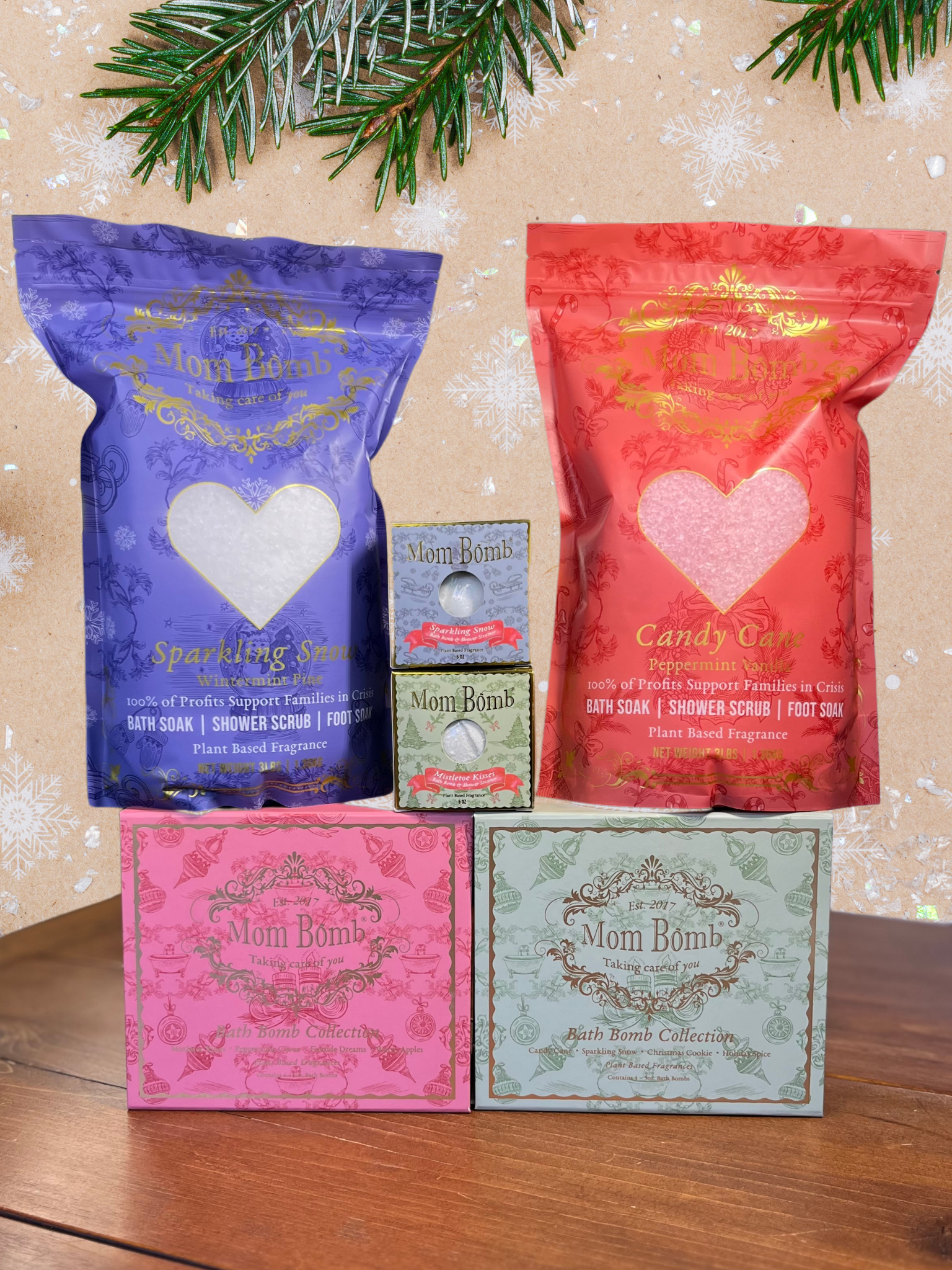 Ultimate Holiday Bath Bomb Gift Bundle – Celebrate the Season with All-Natural Festive Scents