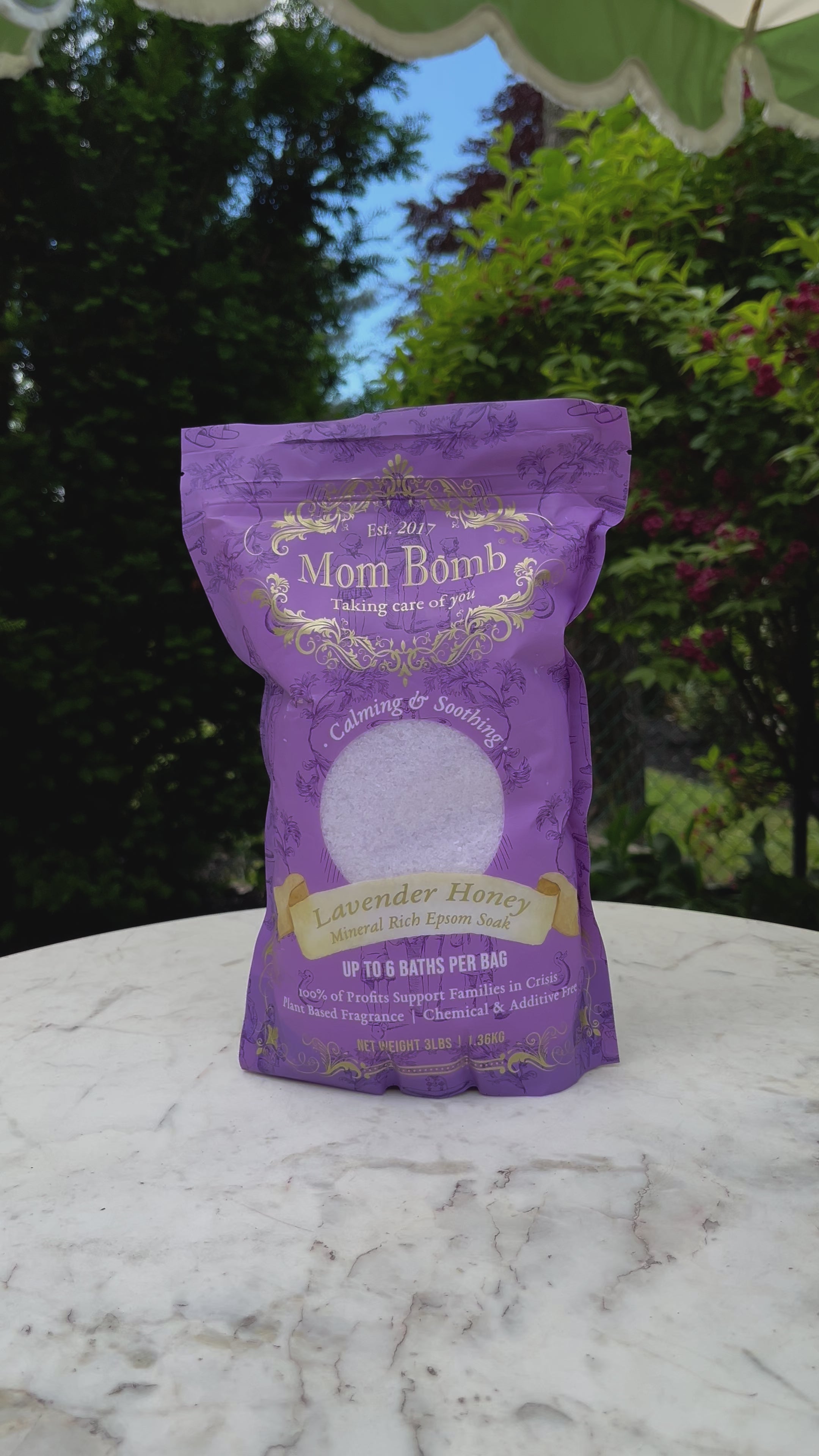 Mom Bomb Lavender Honey Bath Soaks 3lb