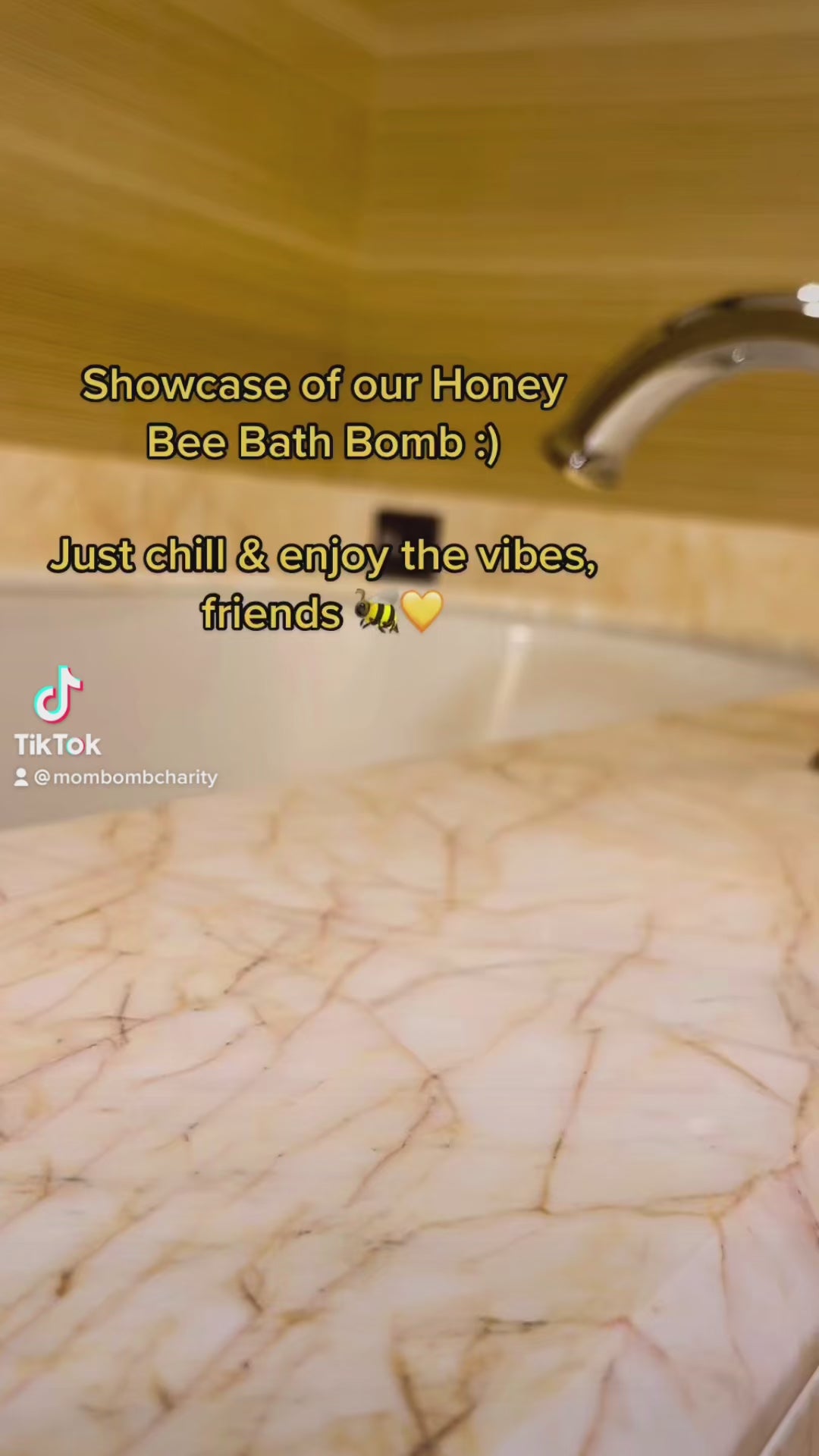 All Natural Honey Bee Bath Bomb